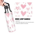 thumbnail image 4 of Yayeee 33oz Insulated Water Bottle Double Wall Stainless Steel with Flip Straw Lid, Hand Drawn Hearts, 4 of 7