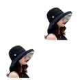 thumbnail image 4 of Qarigey Sombrero para el sol Sombreros de pescador plegables de verano Gorra ancha de malla Protector solar Moda transpirable para sombreros de Type1 NO1, 4 of 6