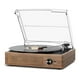 thumbnail image 1 of Tocadiscos cotsoco para vinilo, Bluetooth, 3 velocidades, madera, marrón, 1 of 7