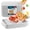 White, variant on Spargos 14 Inch Disposable Paper Plates, 100 Count, Heavy-Duty Compostable Trays for Crawfish, Seafood and BBQ