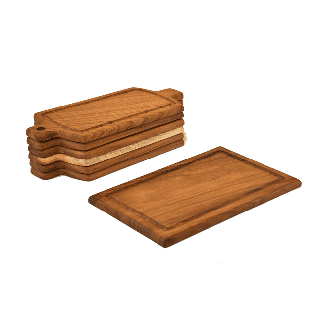 Juego de Tablas de Madera de Parota para Carne Modelo Ribeye Huapal Ribeye