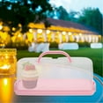 thumbnail image 6 of Portable Transparent Bread Box With Lid Airtight Loaf Cake Storage Container Clear Plastic Bread Handheld Rectangle Lunch Box, 6 of 9