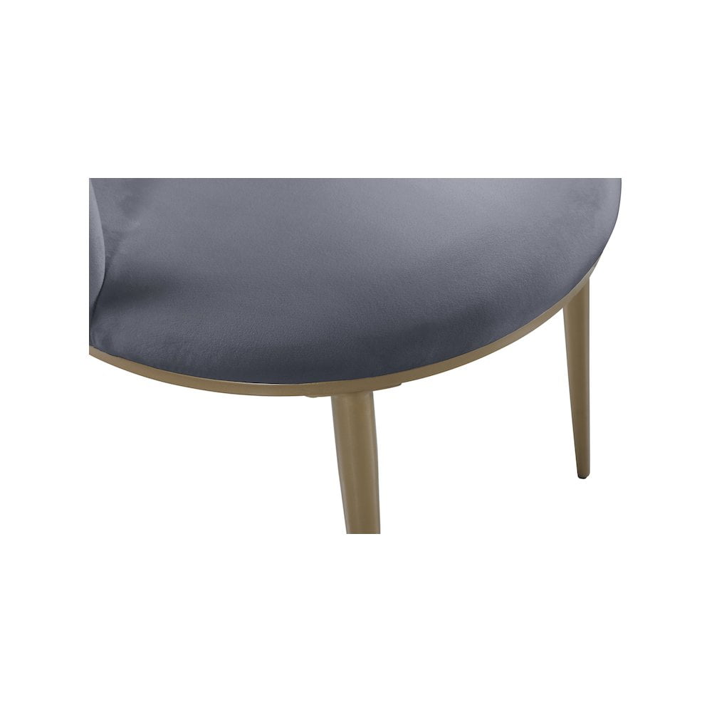 Meridian Furniture Skylar Gray Velvet Dining Chair (Set of 2)