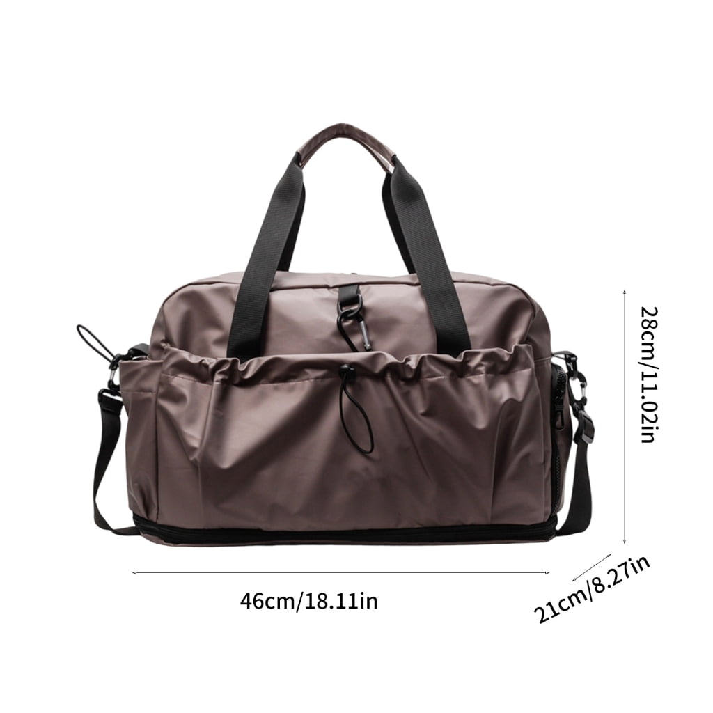 Functional Waterproof Travel Organizer With Wet Dry Pockets And Shoe Compartment