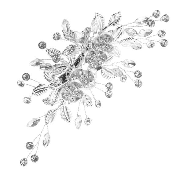 Supvox Wedding Hair Pieces Hair Clip for Bridesmaids Silver Elegant 1Pcs