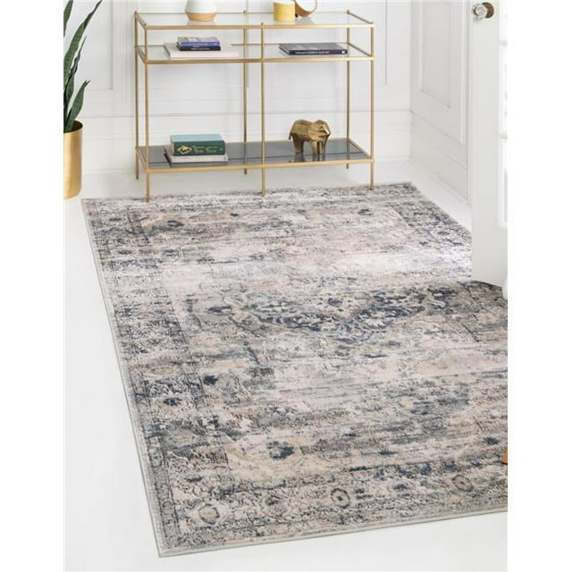 Unique Loom 3147284 8 x 10 ft. Canby Portland Rectangular Rug, Ivory