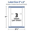 thumbnail image 6 of Avery TrueBlock Rectangle Labels, 3" x 6", 30ct, 6 of 8