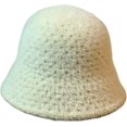 thumbnail image 2 of CoCopeaunts Solid Color Bucket Hat Soft Mink Hair Fisherman Hat for Women Versatil Outdoor Basin Hat for Girl Winter Daily Wear, 2 of 8