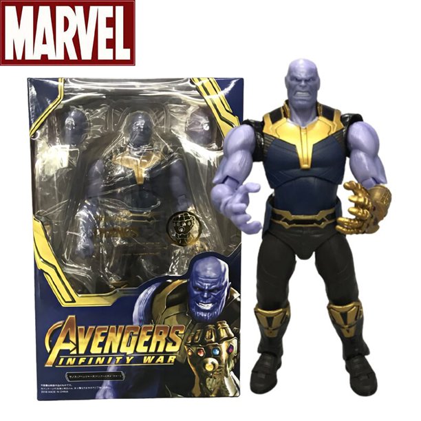 Shf Thanos Figure Avengers Infinity War Action Figures Toys 19cm Ko Thanos Statue Model Dolls Collectibles Gifts For ChildrenThanosNo Box He Qiyong unisex