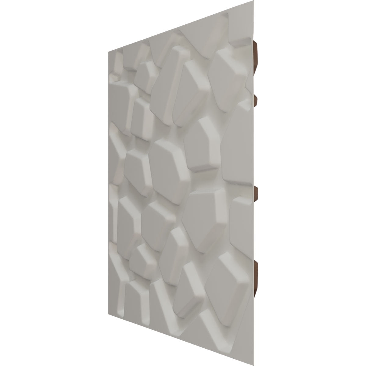 Ekena Millwork 19 5/8"W x 19 5/8"H Dublin EnduraWall Decorative 3D Wall Panel, Universal Aged Metallic Rust (Covers 2.67 Sq. Ft.)