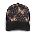 thumbnail image 3 of Naloa Butterfly1 Adult adjustable Print Baseball Hat, Patchwork curved brim baseball capfor Men and Women, One Size, 3 of 5