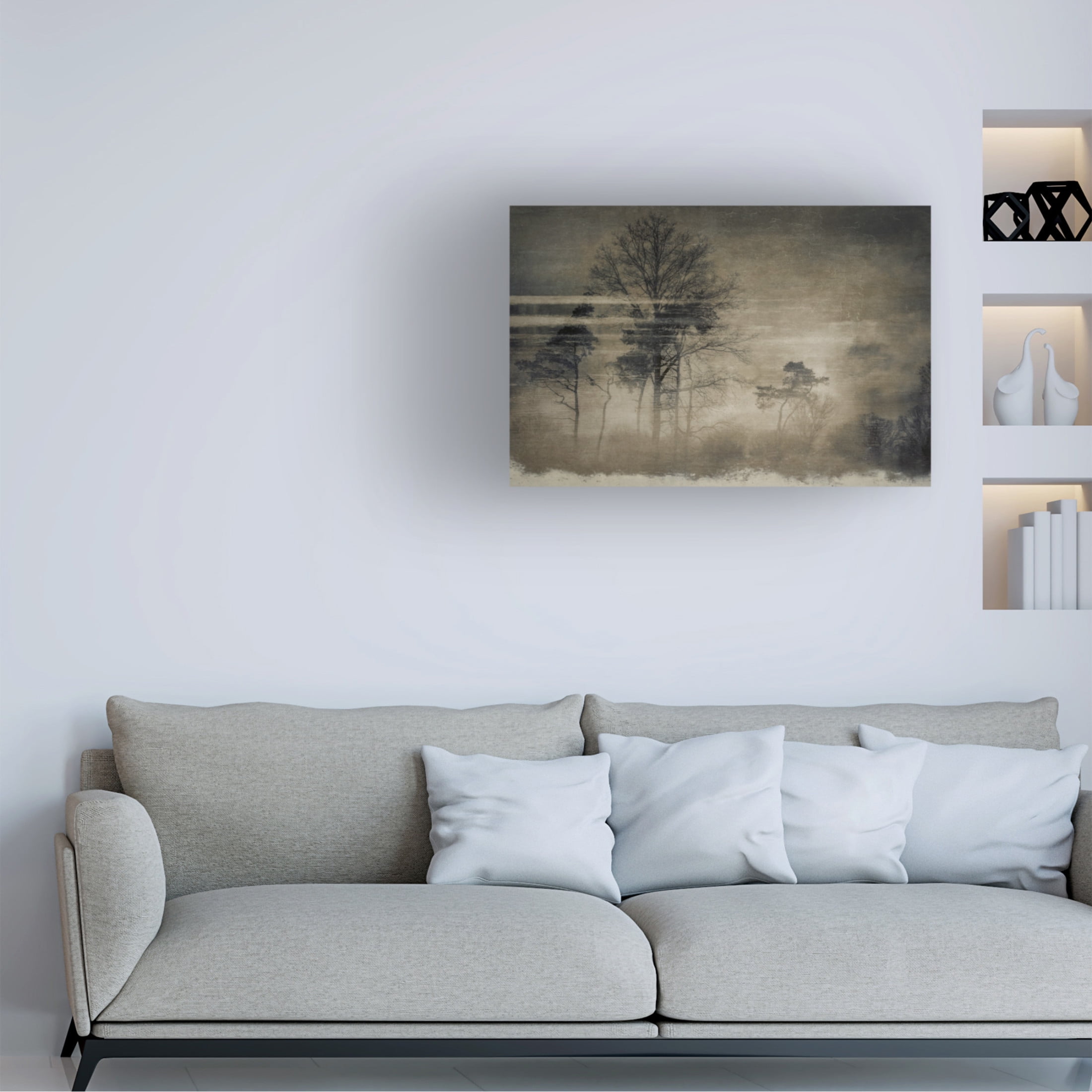 Canvas Wall Art - Katarina Holmstrom 'Old Postcard' Wall Art for Living Room, Bedroom, or Office Décor by Trademark Fine Art - 32 x 22 Inches