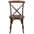 thumbnail image 6 of Flash Furniture 2 Pack HERCULES Series Mahogany Cross Back Chair, 6 of 7