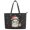 Christmas Raccoon Pattern, variant on POLERO Tribal Floral Pattern Zippered Saddle Handbag, Leather Tote Shoulder Bags Large Capacity Tote Bag for Trips Work