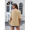 thumbnail image 5 of Sherrylily Women V Neck Oversized T Shirts Summer Short Sleeve Plus Size Casual Tops Tee, 5 of 6