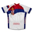 thumbnail image 2 of Serbia Flag Short Sleeve Cycling Jersey  for Women - Size XL, 2 of 3