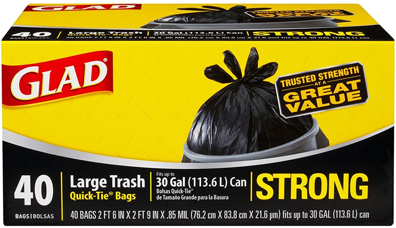 strong black bin bolsas