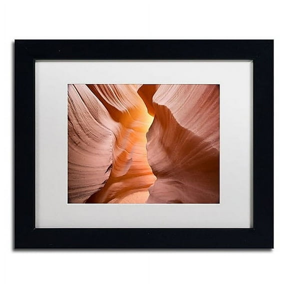 Trademark Fine Art "Welcome III" Canvas Art by Moises Levy White Matte, Black Frame