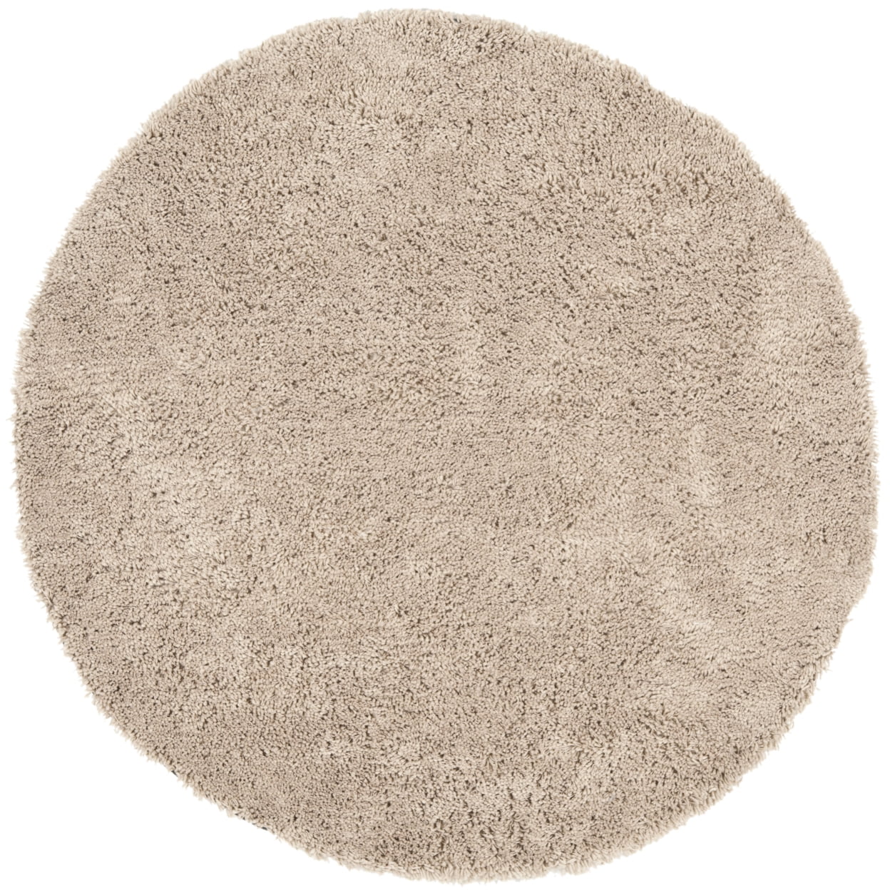 SAFAVIEH Glen Solid Plush Shag Runner Rug, Taupe, 2'3" x 12'