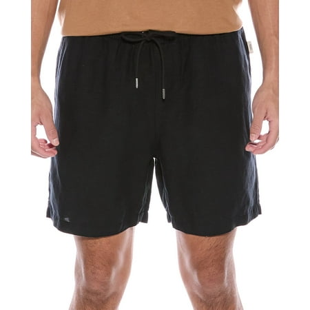 Onia mens Air Linen-Blend Pull-On Short, XL, Black