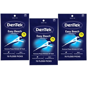 DenTek Complete Clean Angled Floss Picks, 225 Count
