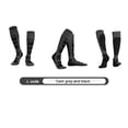 thumbnail image 3 of Calcetines de lana para senderismo Unisex Invierno Absorción de impactos para exteriores (gris oscuro negro), 3 of 4
