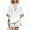 White, variant on Delconic Women Bohemian Print V Neck Short Sleeve Top and Split Hem Shorts Two Piece Summer Set for Casual and Daily Wear Brown L