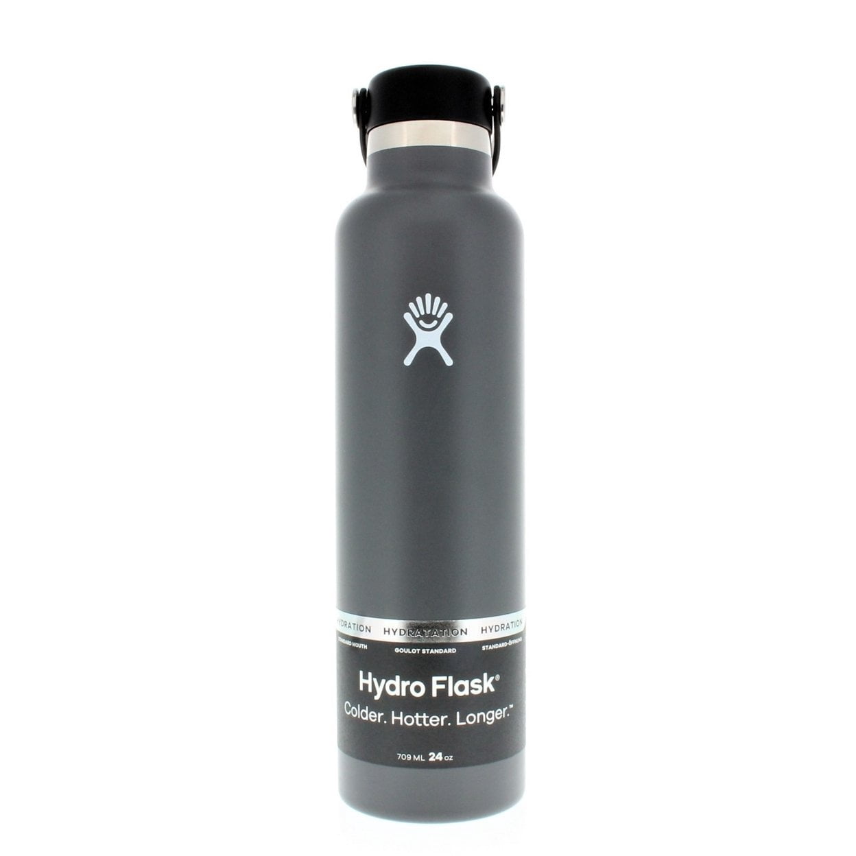 Hydro Flask Standard Mouth Water Bottle Black 24oz