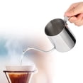 thumbnail image 4 of Hervidor de café Ticfox de acero inoxidable 250 ml con Boquilla larga sin tapa plateado, 4 of 10