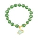 thumbnail image 3 of Pulsera de cuentas, pulsera redonda de vidrio, joyería, amuletos estéticos, brazalete precioso Verde, 3 of 9