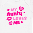 thumbnail image 4 of Inktastic My Aunty Loves Me with Hearts and Kiss Boys or Girls Baby Bodysuit, 4 of 5