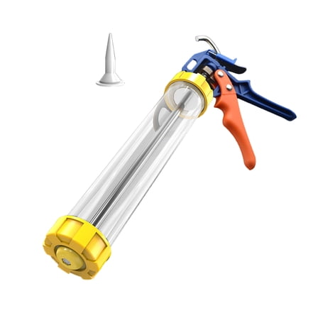 COOLHOOD Drip-Frees Smooth Caulking Guns with Triggering Comfort Grips,Visible Glues Container for Home Constructions