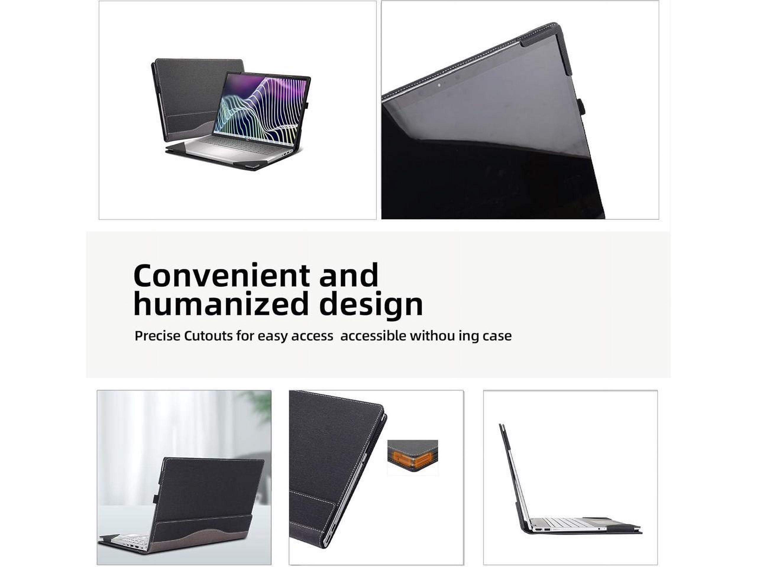 Laptop Case for 16 inch Dell Latitude 7000 7640 Laptop (2023) | Latitude 7650 Laptop16" Notebook Laptop PU Leather Detachable Protective Cover with Pencil Holder