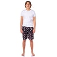 thumbnail image 2 of Peanuts Men's Pajama Shorts Snoopy Joe Cool Allover Design Lounge Sleep Bottoms, 2 of 5
