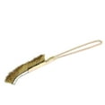 thumbnail image 3 of Unique Bargains 8.7" Long Handheld Metal Handle Bent Head Brass Wire Cleaning Brush, 3 of 4