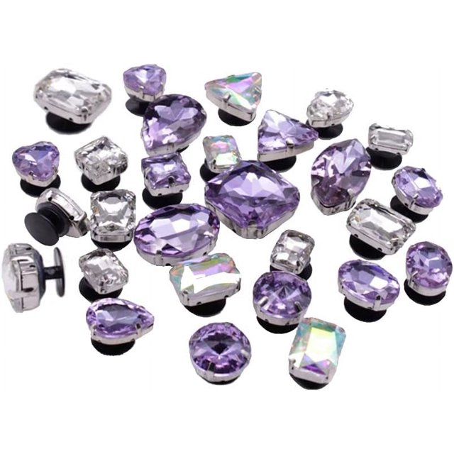Dijes de cristal con diamantes, decoración de sandalias, zapatos brillantes para niñas, accesorios, pegatina brillante con diamantes de imitación, regalo perfecto para novia/esposa/madre/hermana/hija,