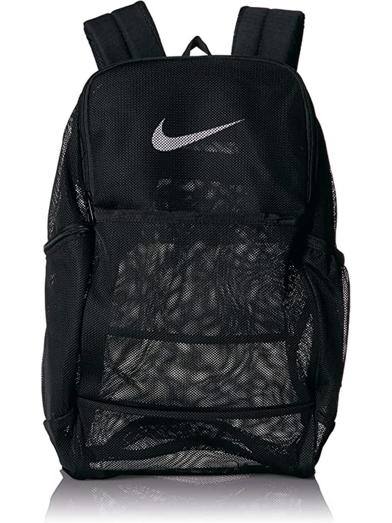 tornillo Decepcionado Ostentoso Nike Brasilia Mesh Backpack 9.0 Black/Black/White - Walmart.com