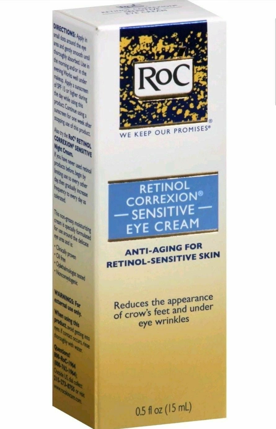 Roc Retinol Correxion Sensitive Skin Eye Cream 5 Oz
