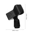 thumbnail image 2 of BESTYASH 6Pcs Universal Microphone Clips Black Durable Plastic Mic Holder Clip for Professional Vocal Mics, 2 of 6