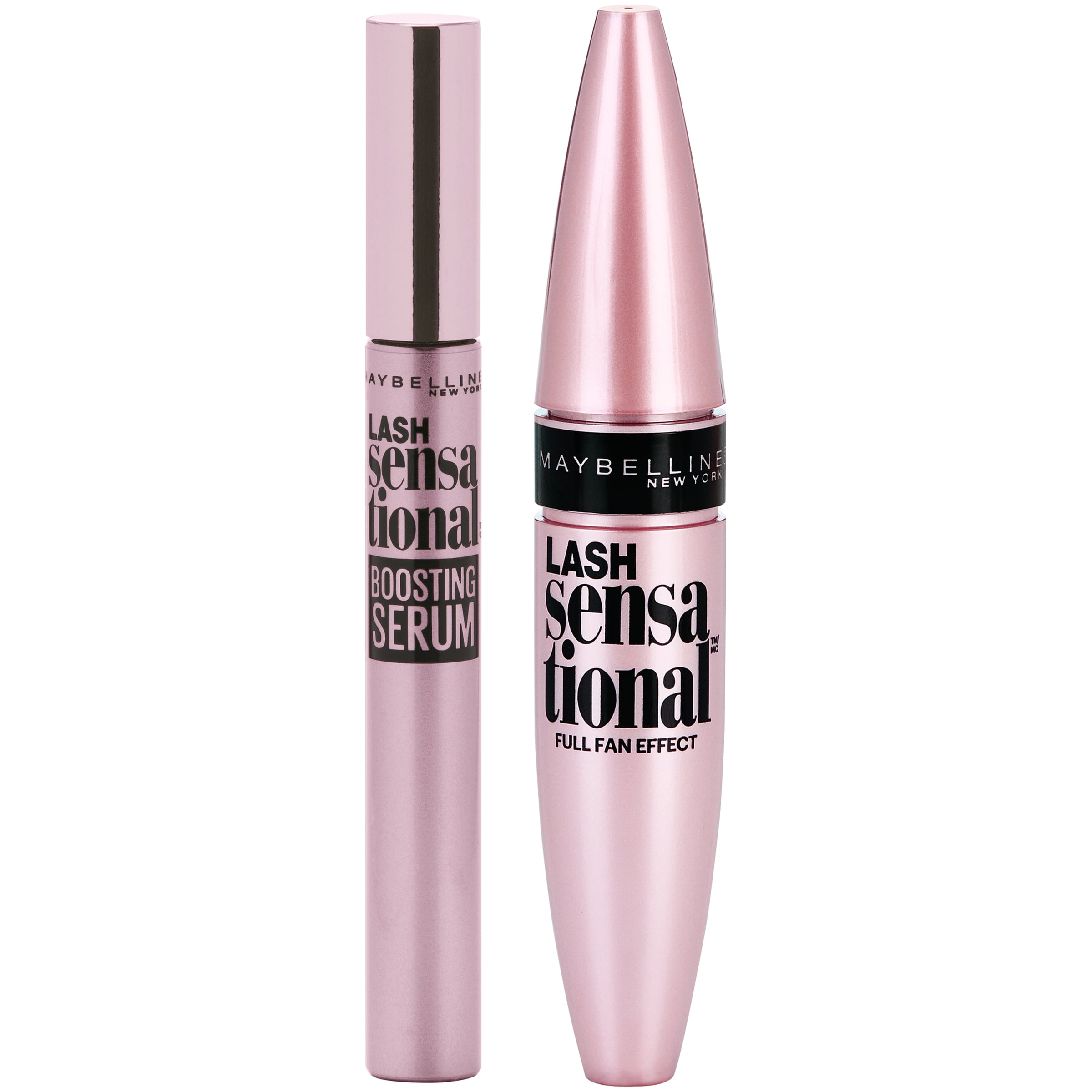 Maybelline Lash Sensational Eyelash Serum And Mascara Kit Blackest Black Count Walmart Com