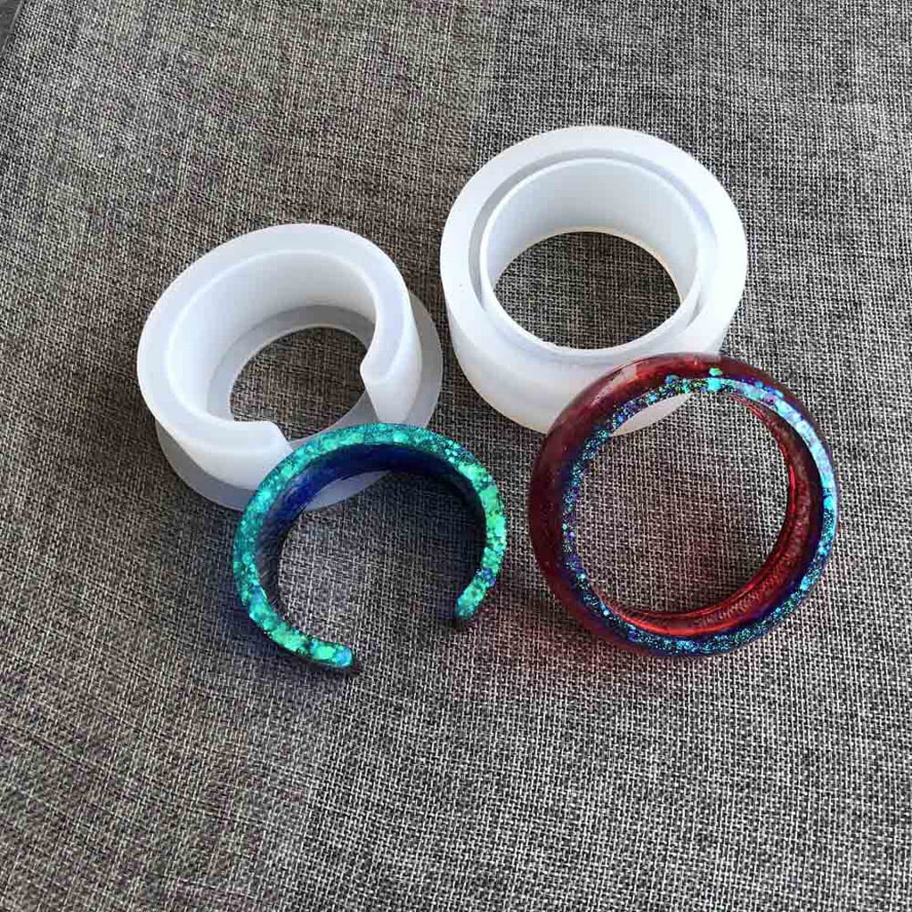 Round Silicone Bracelet Bangle Mould Crafts Mold Resin Crafts Silicone Resin Craft Craft Supplies Resin Art Open Cuff Resin