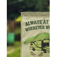 thumbnail image 2 of Printtoo Tan Always At Home Wherever We Roam Motorhome Personalized Camping Flags For Campers Double SidedFlagCampsiteFlagOutdoor Garden Sign, 2 of 4