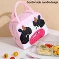 thumbnail image 4 of geerera Cute Bento Bag,Insulated Cooler Lunch Bags with handle and Zipper, Reusable Thermal Tote Bag for Travel, Picnic or Work 9.1x5.1x7.5 inch, 4 of 5