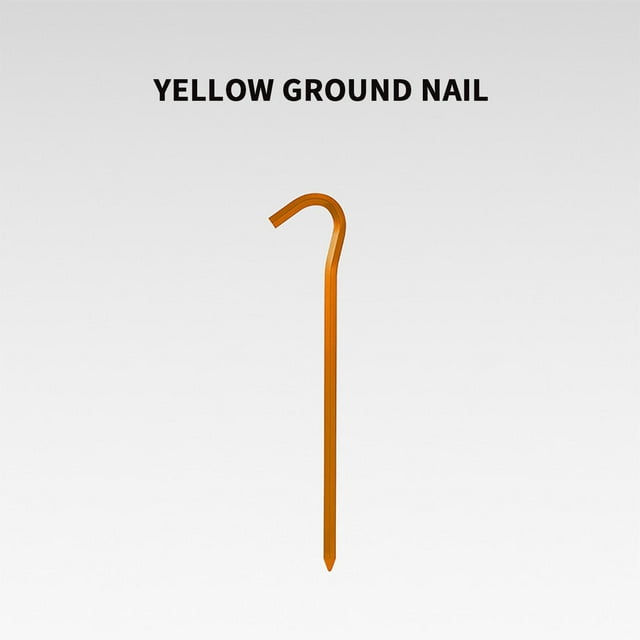 LSLJS Alliage d'Aluminium Extérieur Haute Résistance Ground Nails 18 cm Point d'Interrogation Ground Nails Clous de Tente de Camping Hexagonaux en Forme de 7 Ground Nails, Accessoires pour la Maison