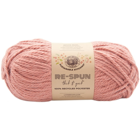 Lion Brand Re-Spun Thick & Quick Yarn-Desert Sand