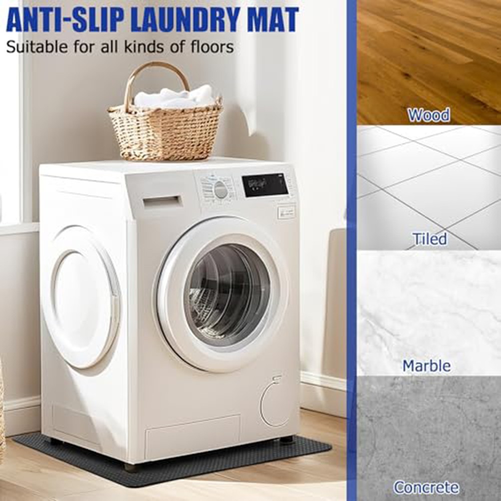 Dustproof Washing Machine Cover Mat: Non-Slip, Water-Absorbent & Easy To Clean!