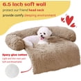 thumbnail image 2 of Alfombrilla de sofá cama para perros HACHIKITTY, relajante, lavable, de felpa, camel, 2 of 6