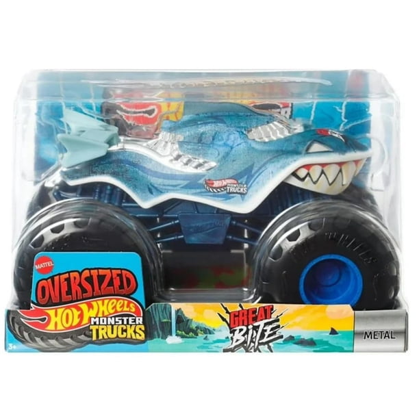 Vehículo fundido a presión Hot Wheels Monster Trucks Great Bite 1:24