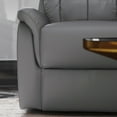 thumbnail image 6 of Emma + Oliver Harrison Series Gray Faux Leather Remote Powered Lift Recliner for Elderly, 6 of 11