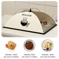 thumbnail image 2 of NOVELAR Reusable Food Cover, 28 in Round, One-Hand Operation, Keeps Food Clean and Fresh, Ideal for Outdoor Dining, 2 of 7